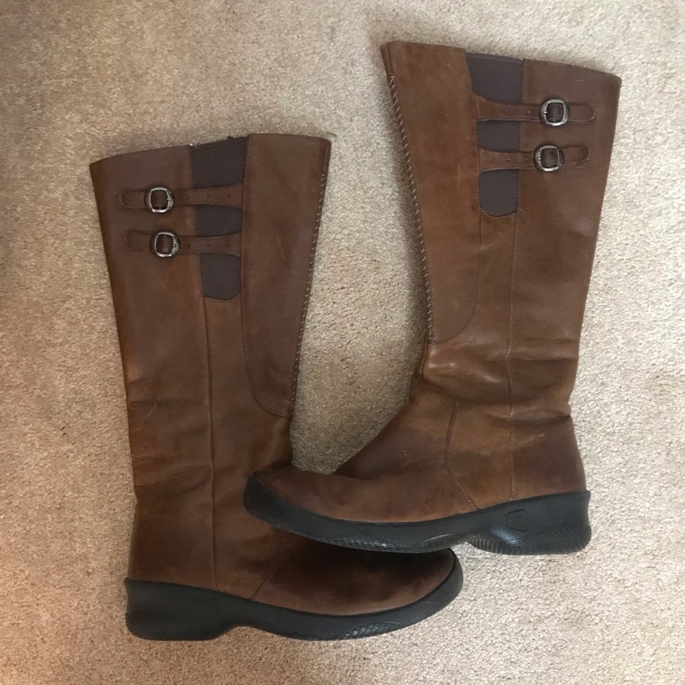Keen Baby Bern Brown Leather Boots Size 9 1/2